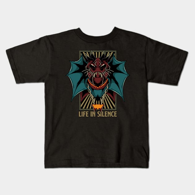 Life In Silence Kids T-Shirt by Benedict Carter 